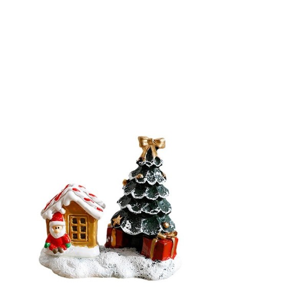 Christmas Ornaments Manufacturer - Small House Micro Landscape Resin House Small Decorations