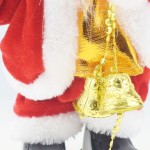 Santa Claus Doll Supplier - Novelty Creative Shaking Lights Lifting Bells with Music