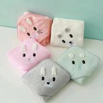 Baby Bath Towel Manufacturer - Premium Hooded Polyester Soft Kids Fiber Stripe Hat