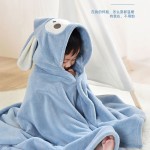 Kids Hooded Poncho Supplier - Children's Beach Romper Plush Twistless Cotton Towel