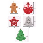 Christmas Decoration Supplier - Christmas Gingerbread Man Felt Cloth Pendant Tree Snowflake