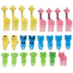 Plastic Fork Supplier - Disposable Kids Mini Animal Dessert Fruit Fork