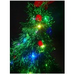 Christmas Lights Hat Supplier - Christmas Tree Venue Non woven Fabric Rain Silk Shining