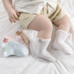 Baby Socks Supplier - Hot Selling Candy Colored Cartoon Frill Foot Wear Combed Cotton