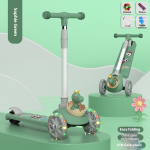 Plastic Scooter Manufacturer - OEM 1 in 1 Foldable Three Wheel Toy Car