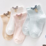 Baby Socks Supplier - Hot Selling Candy Colored Cartoon Frill Foot Wear Combed Cotton