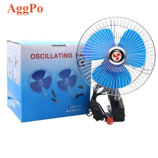 Car Fan - 12V Ceiling Rotatable Clip