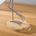 Seagull Statue - Wood Bird Decor 2pc