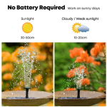 Solar Fountain - 4 Nozzle Bird Bath Pump