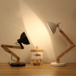 Desk Lamp - Wooden Adjustable Arm