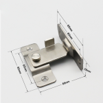 Gate Latch - Stainless Steel 90 Degree