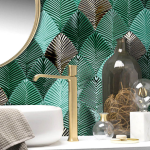 Ceramic Tiles - Leaf Shape Mosaic Backsplash