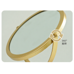 Vanity Mirror - Gold Frame Portable