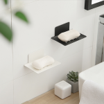 Soap Dish - Wall Mounted Metal Drain