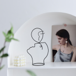 Wire Sculpture - Abstract Metal Face