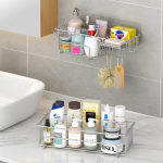 Shower Caddy - 2 Tier Stainless Steel Hook