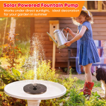 Solar Fountain - 4 Nozzle Bird Bath Pump