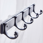 Coat Rack - 8 Hook Metal Wall Mount