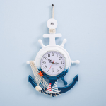 Anchor Clock - Ship Wheel Wall Decor