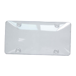 License Cover - Clear Bubble Plate Frame