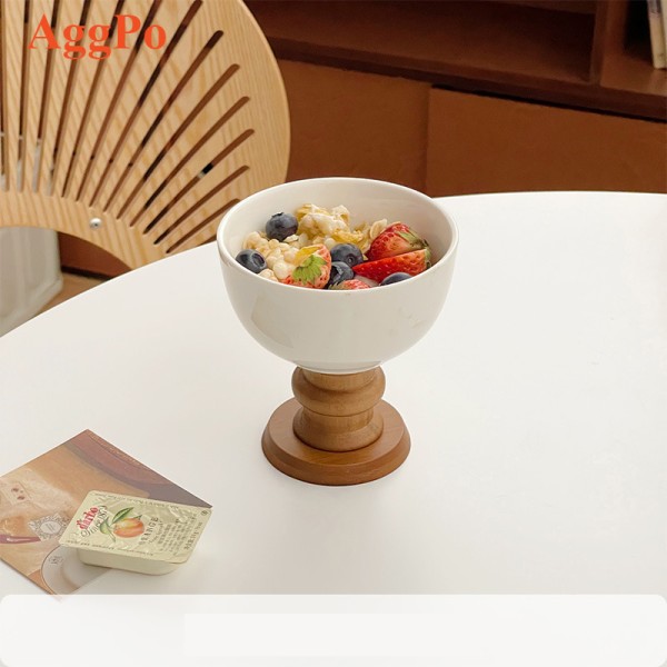 Fruit Plate - Vintage Wooden Stand Home Decor