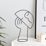 Wire Sculpture - Abstract Metal Face