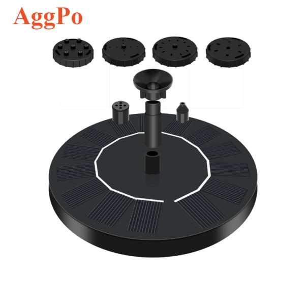 Solar Fountain - 4 Nozzle Bird Bath Pump