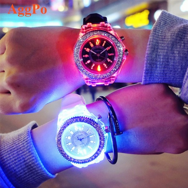 Glow Watch - Luminous Digital Silicon