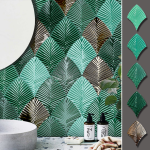 Ceramic Tiles - Leaf Shape Mosaic Backsplash