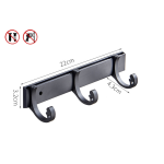 Coat Rack - 8 Hook Metal Wall Mount