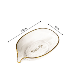 Soap Dish - Leaf Shape Golden Stand