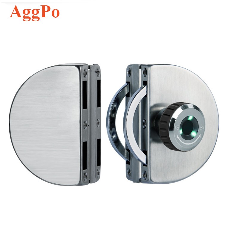 Fingerprint Lock - Glass Door Stainless