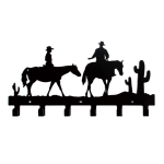 Coat Hooks - Black Metal Animal Wall