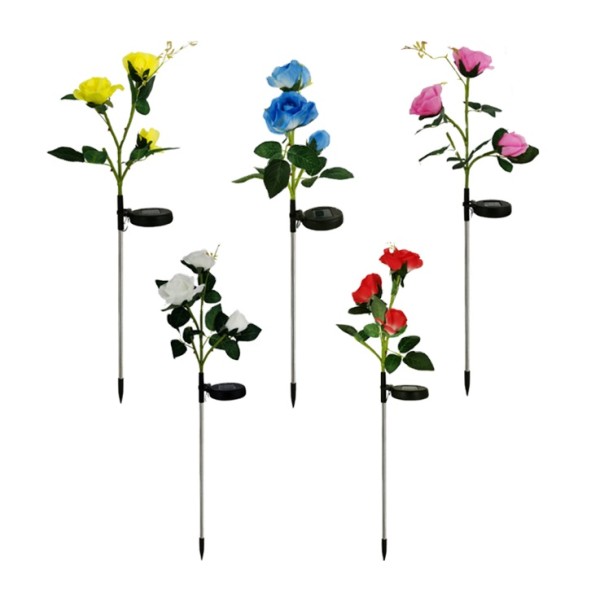 Rose Light - Solar Flower Stake Pathway