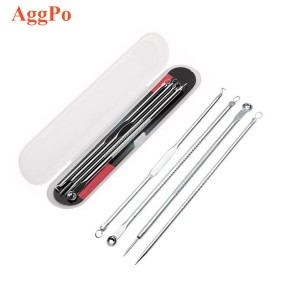 Blackhead Remover - 4pc Comedone Extractors
