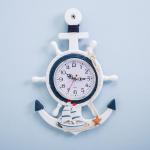 Anchor Clock - Ship Wheel Wall Decor