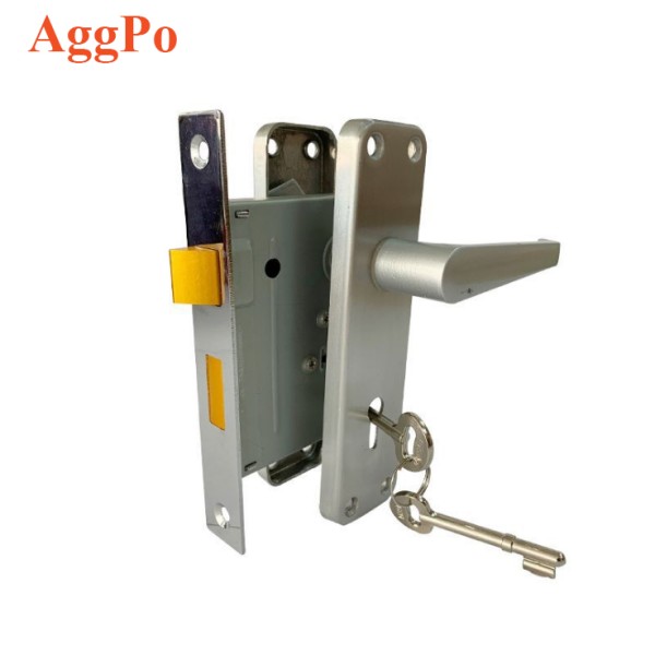 Door Handle Lock - Key Entry Aluminum