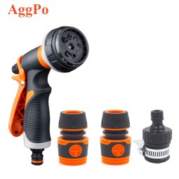 Garden Nozzle - Metal Spray Gun 8 Pattern