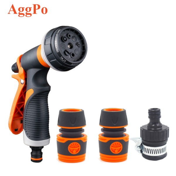 Garden Nozzle - Metal Spray Gun 8 Pattern