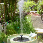 Solar Fountain - 4 Nozzle Bird Bath Pump