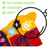 Giraffe Quiet Book - 3D Fabric Sensory Activity