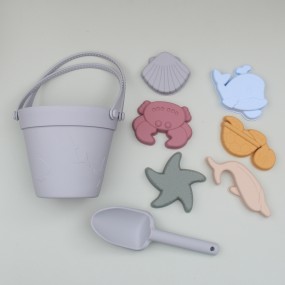 Beach Sand Toy - Silicone Bucket Set