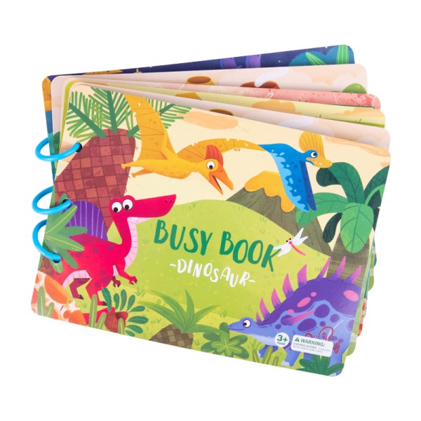 Dinosaurs Quiet Book - Animal Paste Activity