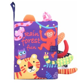 Fabric Cloth Book - Baby Sensory Activity Toy