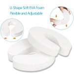 Baby Door Stop - White Foam Safety