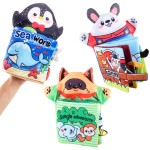 Hand Puppet Set - 3D Cloth Animal Finger Puppet