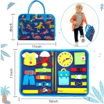 Felt Busy Board - Wooden Sensory Activity