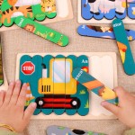 3D Wooden Puzzle - Animal Story Stacking