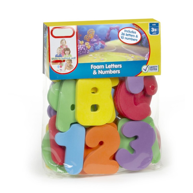 Educational Bath Set - Eva Foam Letters Numbers