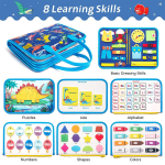 Felt Busy Board - Wooden Sensory Activity